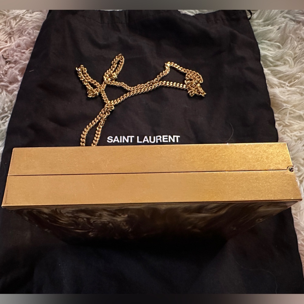 Saint Laurent Marble Pattern Tuxedo Box Bag - Picture 12 of 16